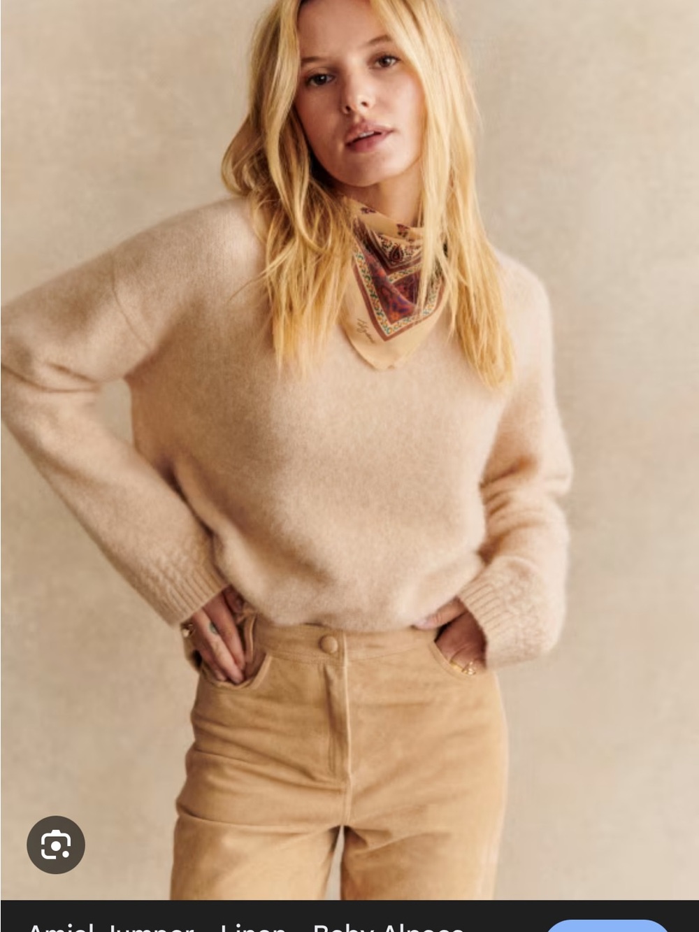 Sezane Amiel Sweater in Linen Size XS